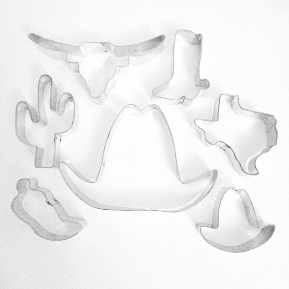 Western Cowboy Rodeo Texas Theme Cookie Cutters (Set of 7) - Picture 1 of 5